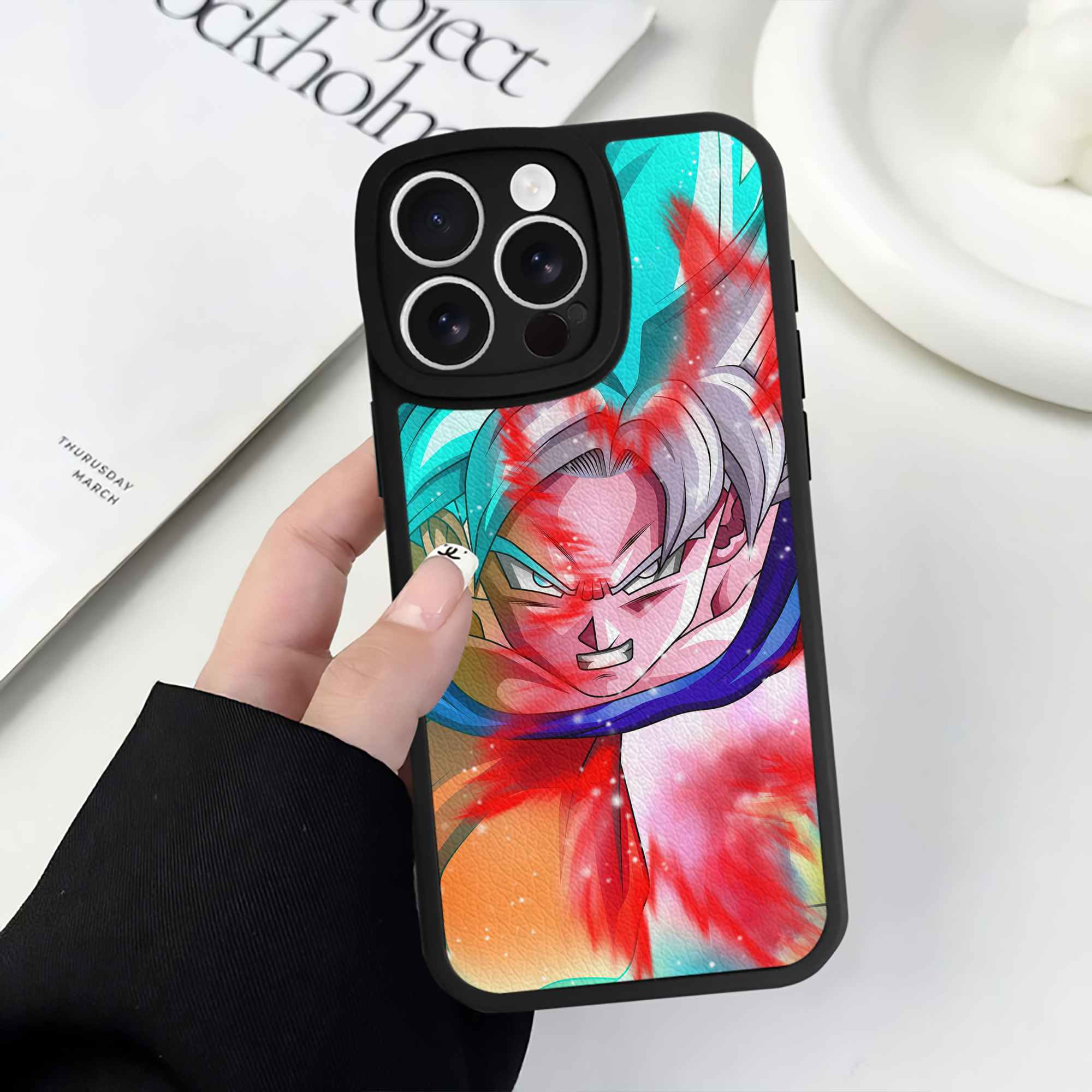 （画像用） ドラゴンボール DRAGON BALL 【iPhone 16シリーズ対応】シリコンスマホケース（レザー調） 材質：シリコン